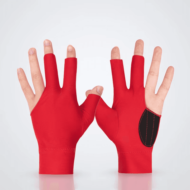 1Pc Billiard Gloves Three Finger Billiard Gloves Left Hand Black Billiard Gloves