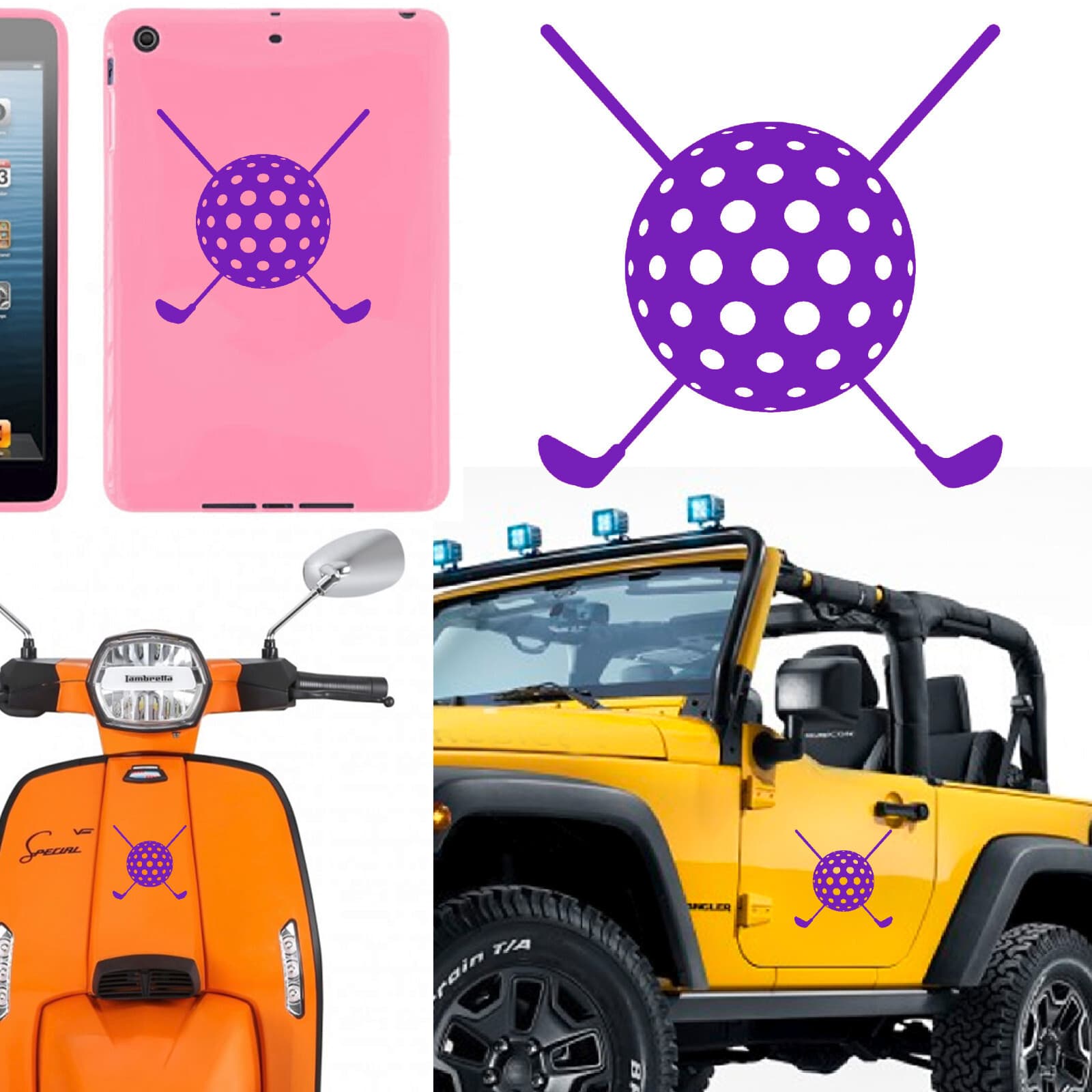 Golf Ball B| Sticker Vinyl