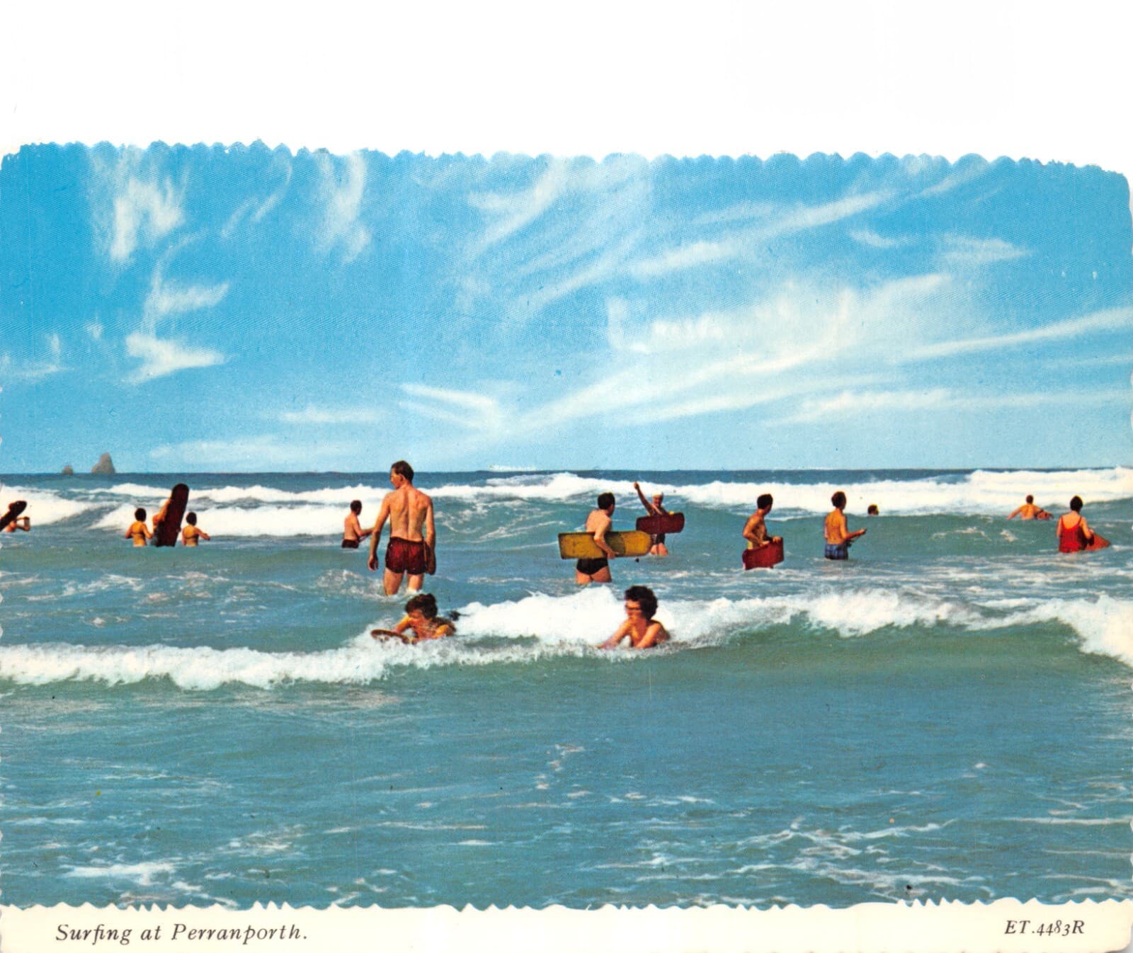 BAMFORTH TOPOGRAPHIC SURFING PERRANPORTH ET4483R USED/ UNUSED GOOD + VERY GOOD