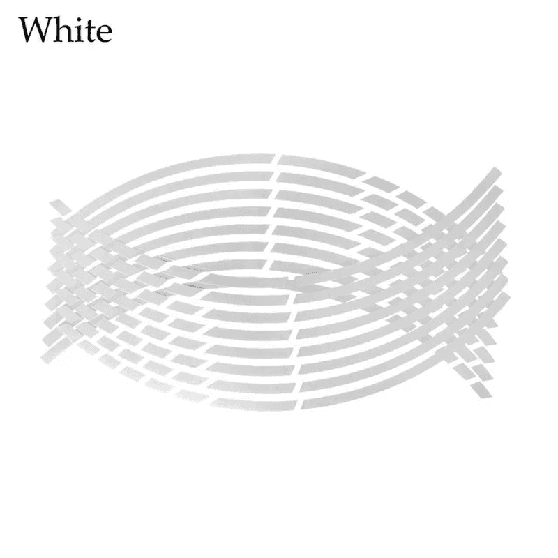17/18 Inch Reflective Wheel Rim Tape Stripes Stickers Motorcycle Car 16PCS