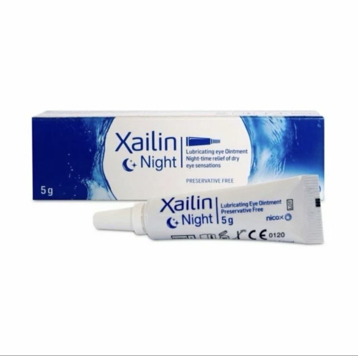 Xailin® Night Lubricating Eye Ointment – 5g Tube (Preservative-Free) X 3 PACKS view 2