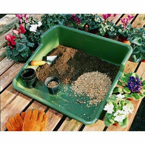 Potting Plant Tray Tidy Garden Greenhouse Gardening Plastic Green