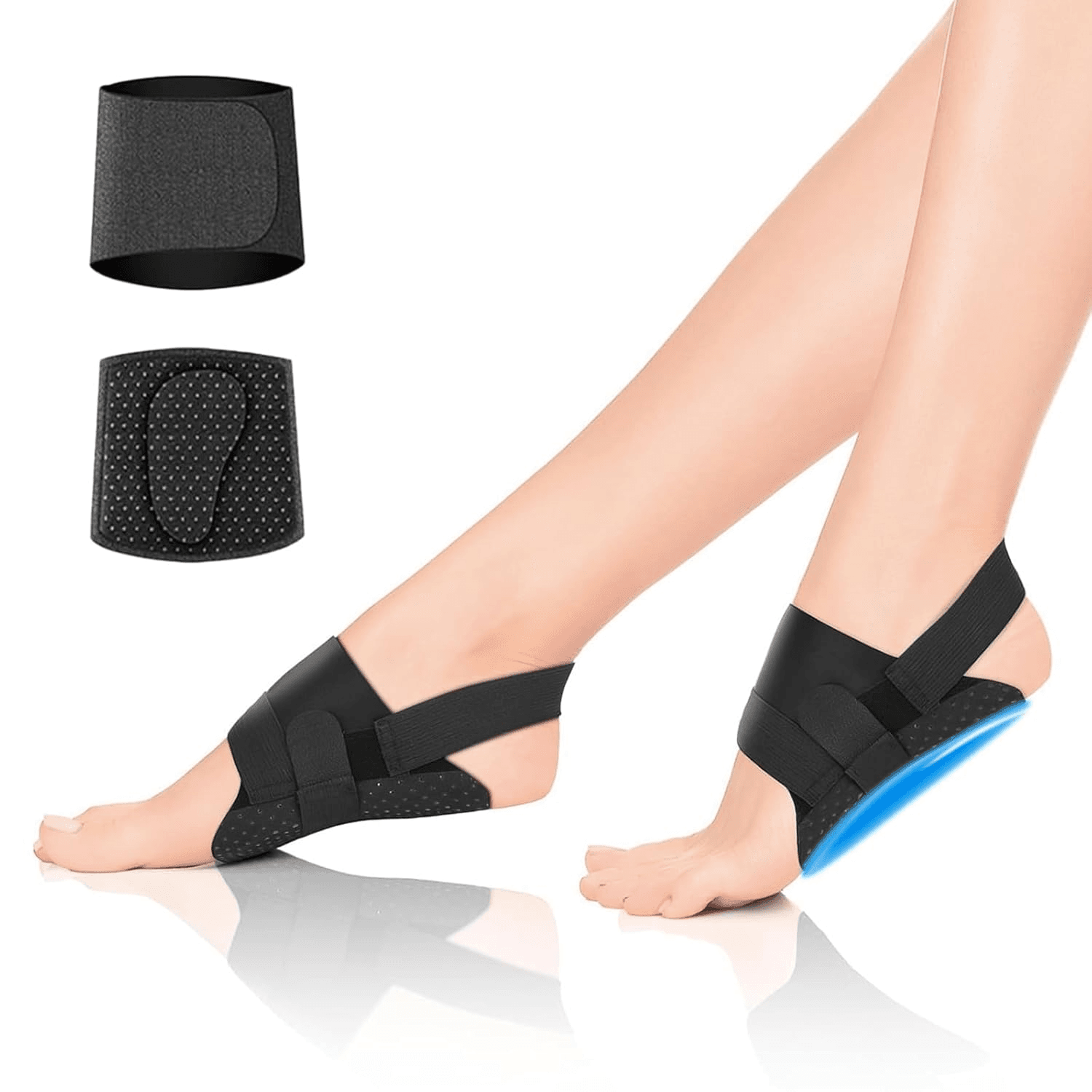 Pair Arch Support Braces| Plantar Fasciitis Braces Sleeves for Women Men| Adjust