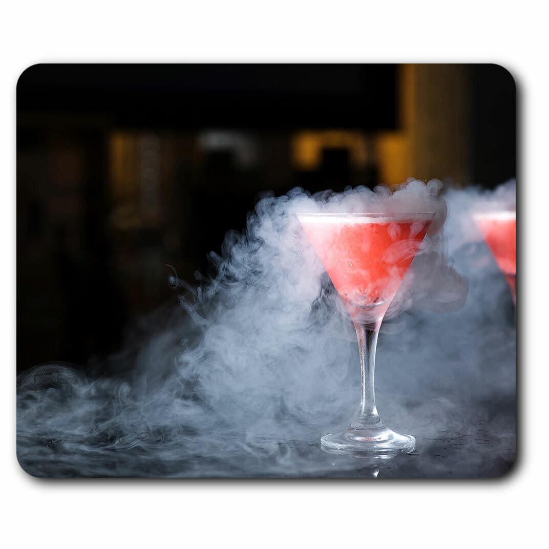Computer Mouse Mat - Liquid Nitrogen Cocktail Bar Drinks Alcohol Office Gift #24
