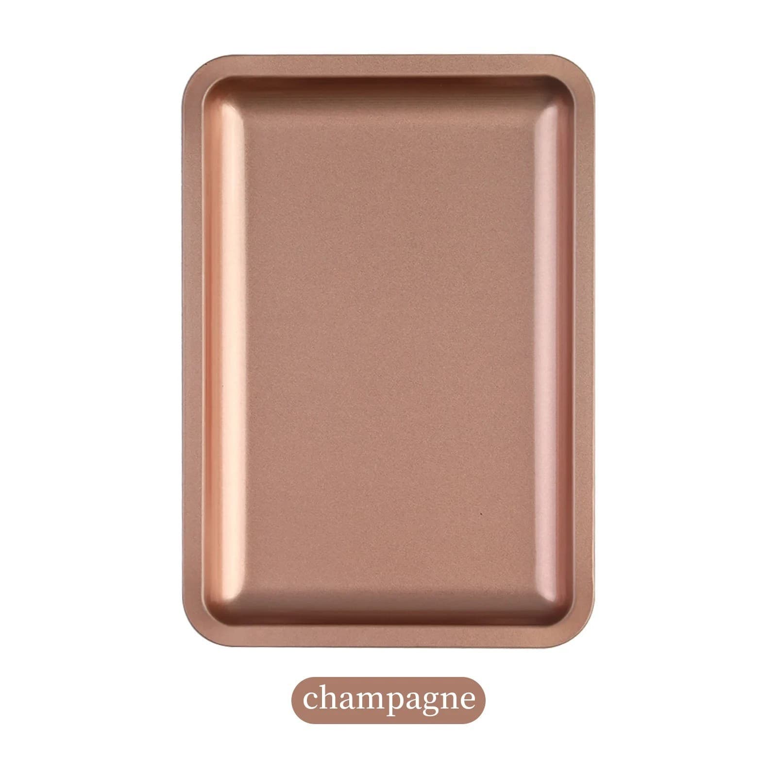 Square Stainless Steel Cosmetic Storage Tray