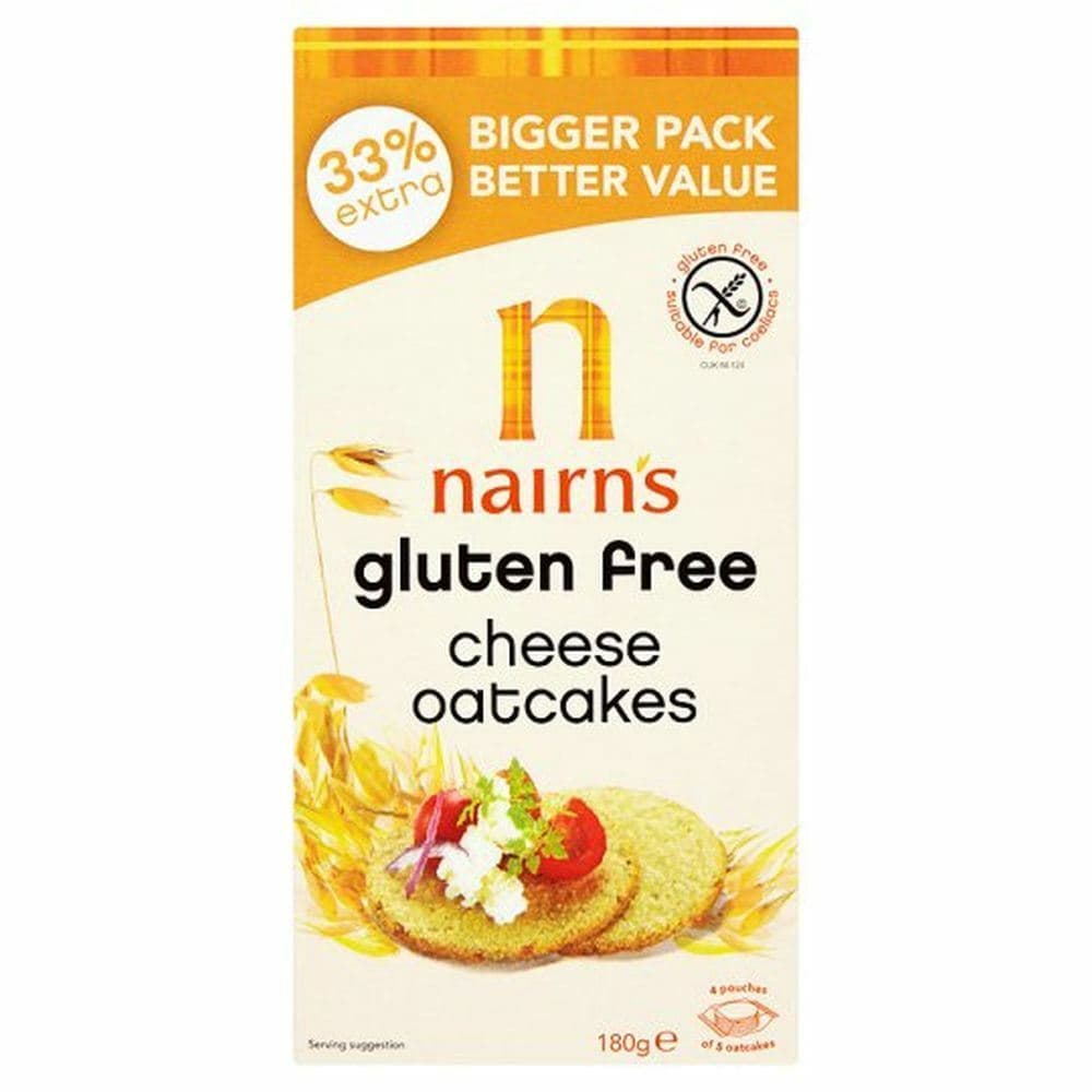 Nairns Gluten Free Cheese Oatcake 180G