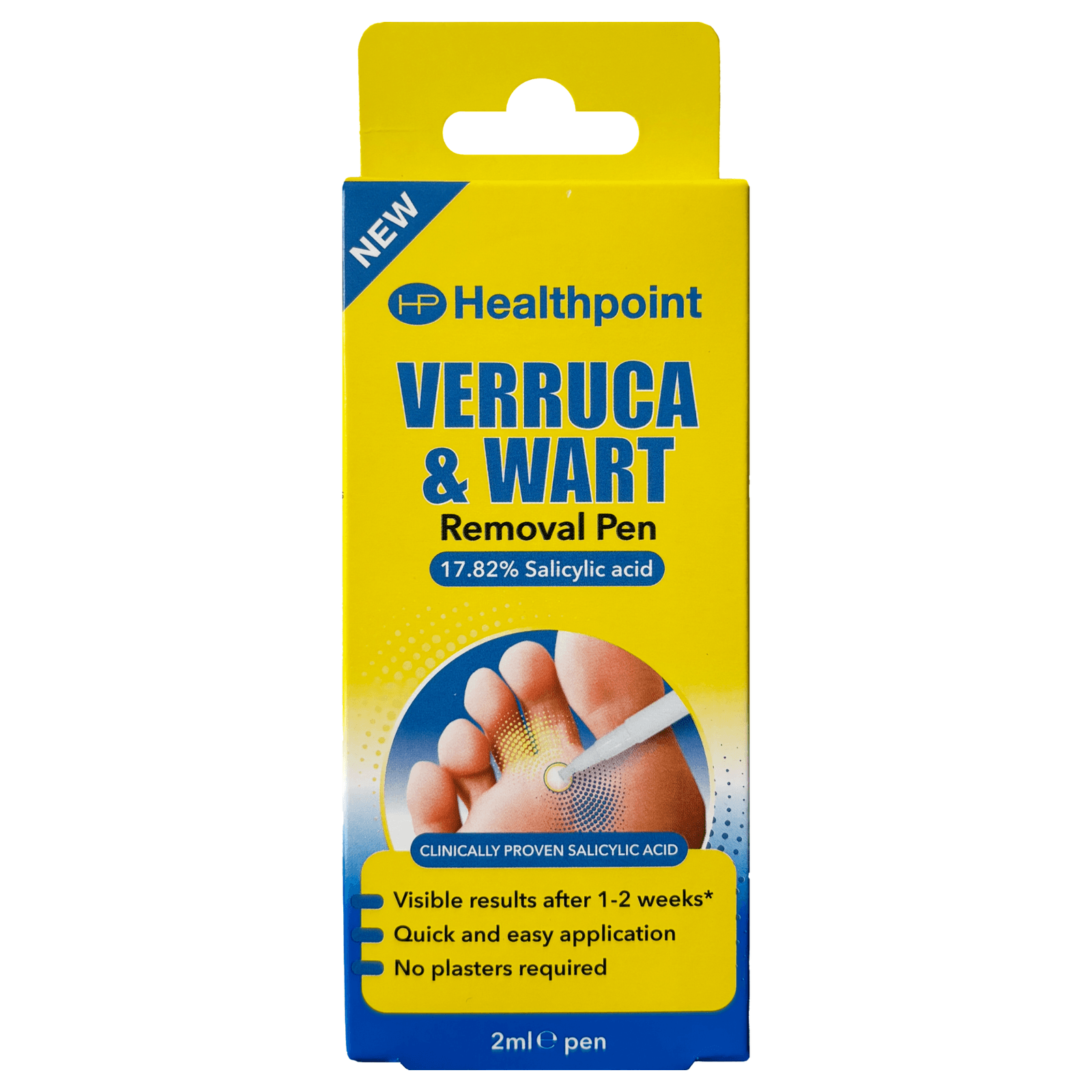Healthpoint Verruca and Wart Removal Pen Treat Corn and Callus - Salicylic Acid 2ml