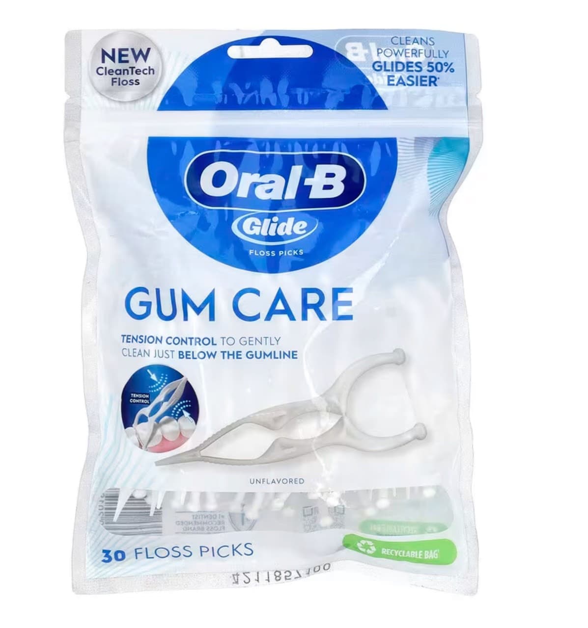 Oral-B Glide Floss Picks Dental Tooth Hand Held Floss Picks (CREST) Pack of 30
