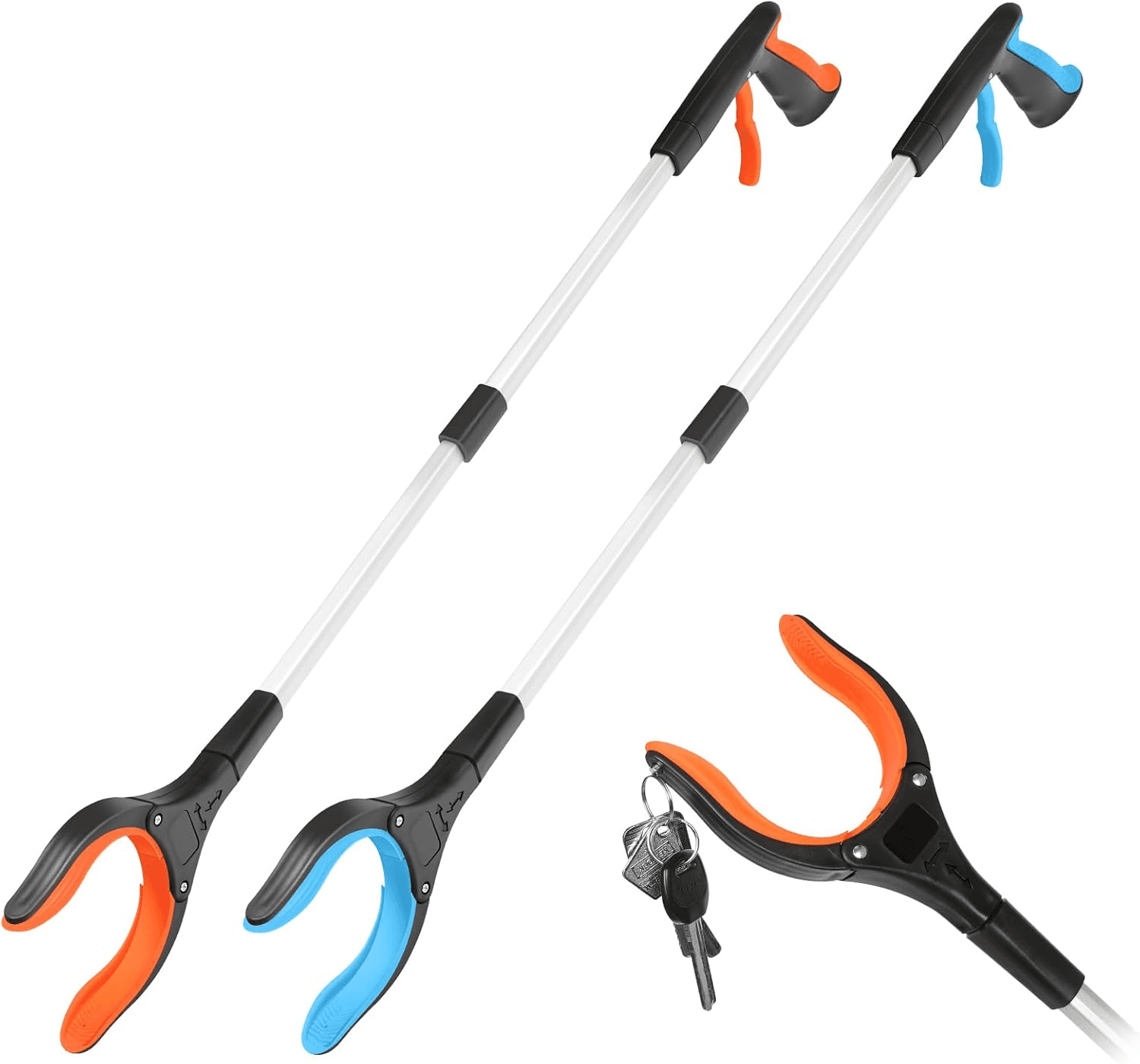 Litter Pickers 2 Pack 81Cm/32\" Grabber Stick for Adults Disabled and Elderly| He