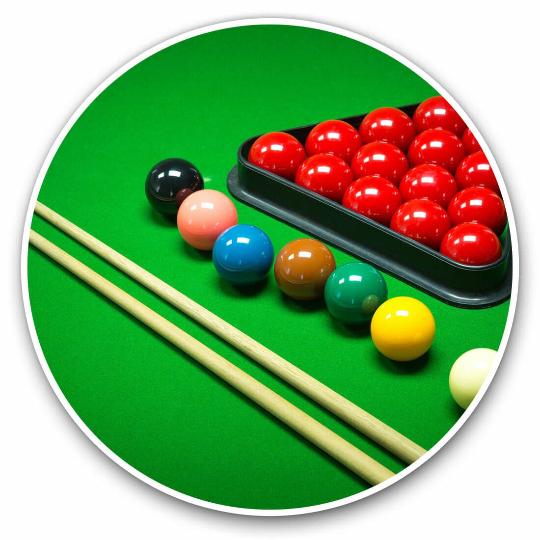 2 x Vinyl Stickers 30cm - Snooker Game Balls Pool Billiards Cool Gift #16452