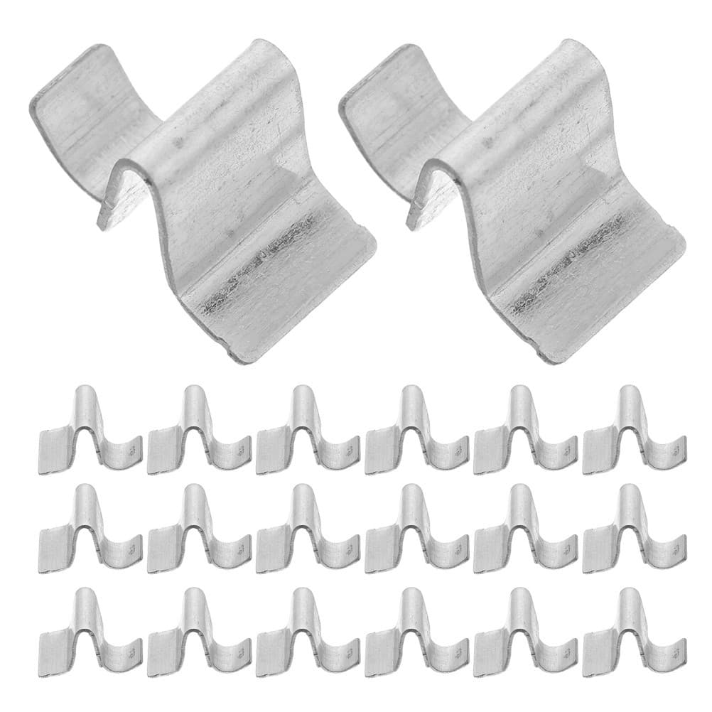 20Pcs Durable Metal Shelf Clips for Bookcases Kitchen Cabinets Silver Finish