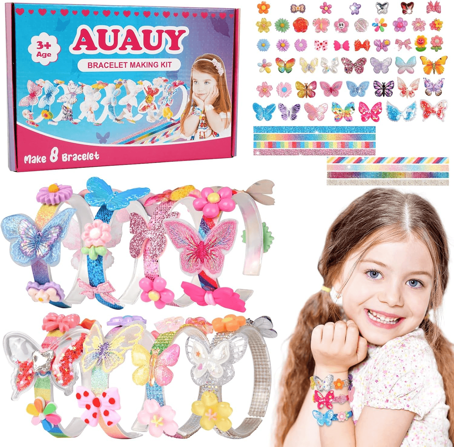 Friendship Bracelet Making Kit for Girls| Fashion DIY Craft Kits for Girls| Girl
