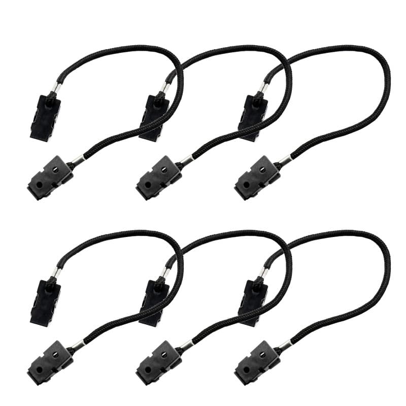 6Pcs Hat Clip Anti-lost Cap Retainer Windproof Coiled Cord for Fishing Golfing