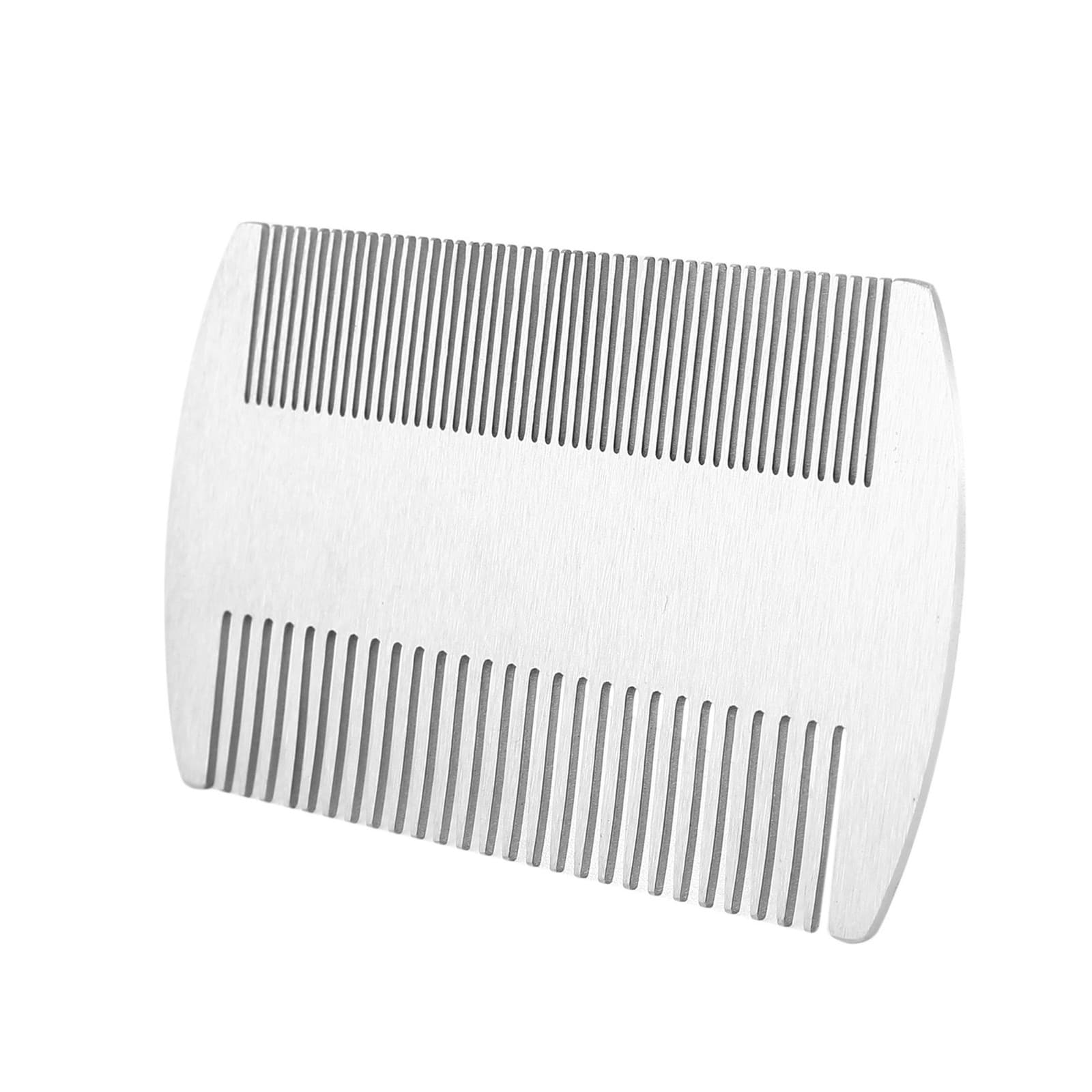 3X Dual Action Stainless Steel  Credit Card Size Comb Wallet Comb  Comb3895 view 2