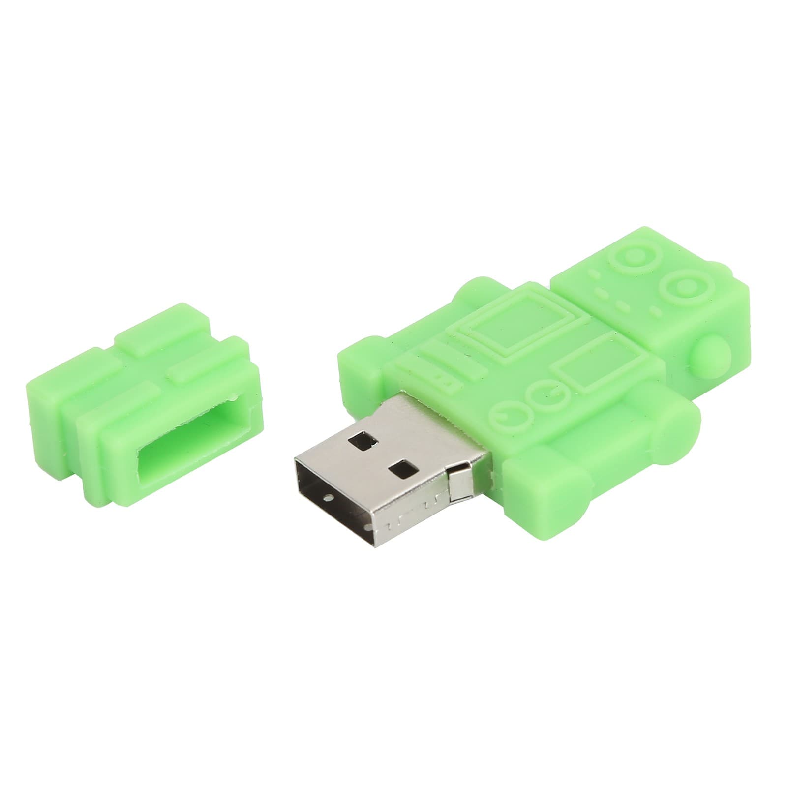Cartoon U Disk Green Robot Appearance High Speed Bulk Storage Flash Drive Memory view 2