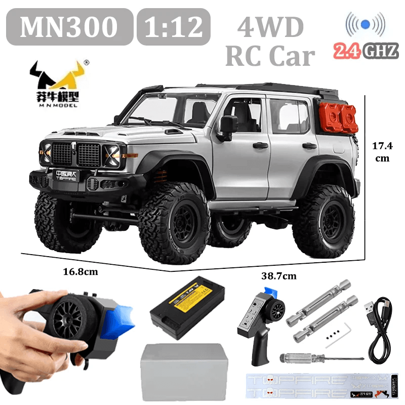 MN Model MN-300 1:12 Climbing Car RC Car Fully Proportional 4WD Remote Control o