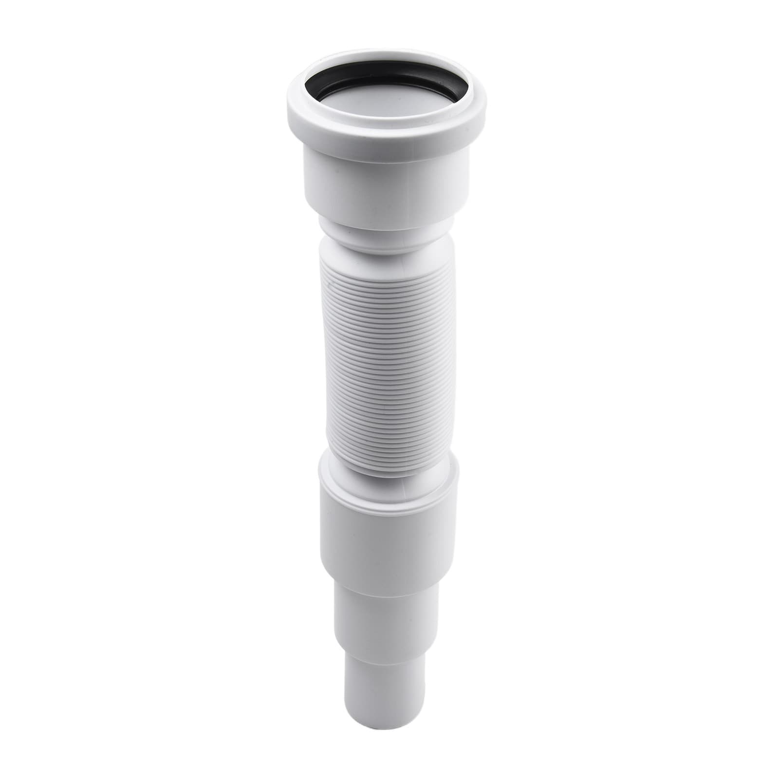 Flexible Grey Drainage Pipe for Showers and Baths 50mm Diameter 1M Length