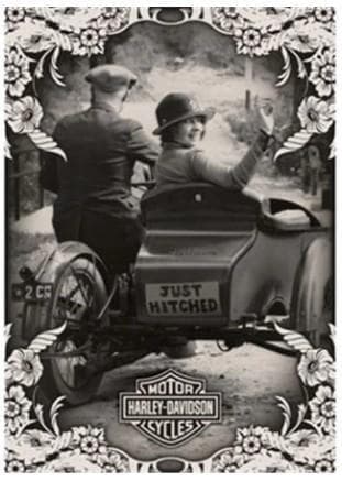 Harley-Davidson Just Hitched Wedding Greeting Card 661154200205