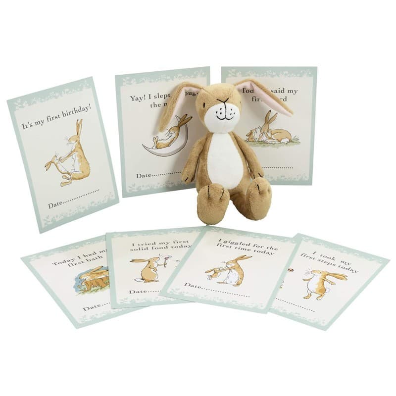 Guess How Much I Love You Soft Toy Set With Milestone Cards for Baby Memory Pack
