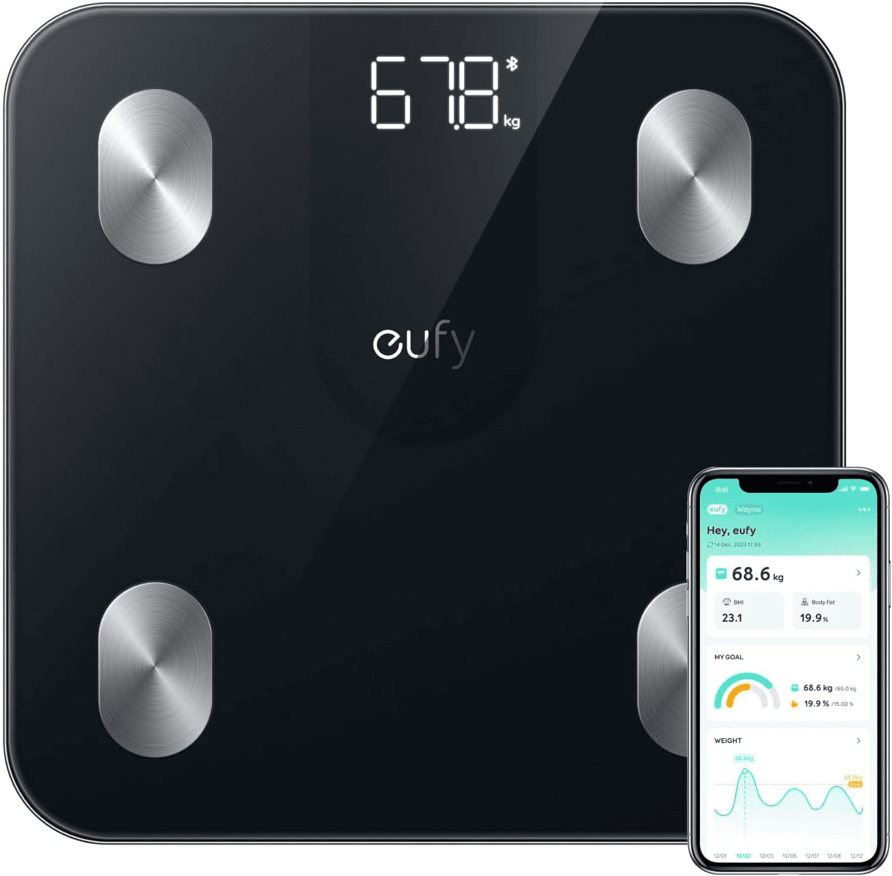 Weighing Scales for Body Weight| Digital Bathroom Scales with Bluetooth| Body Fa