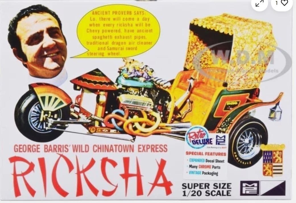 MPC 1:20 - 965 George Barris Wild Chinatown Express Ricksha Kit