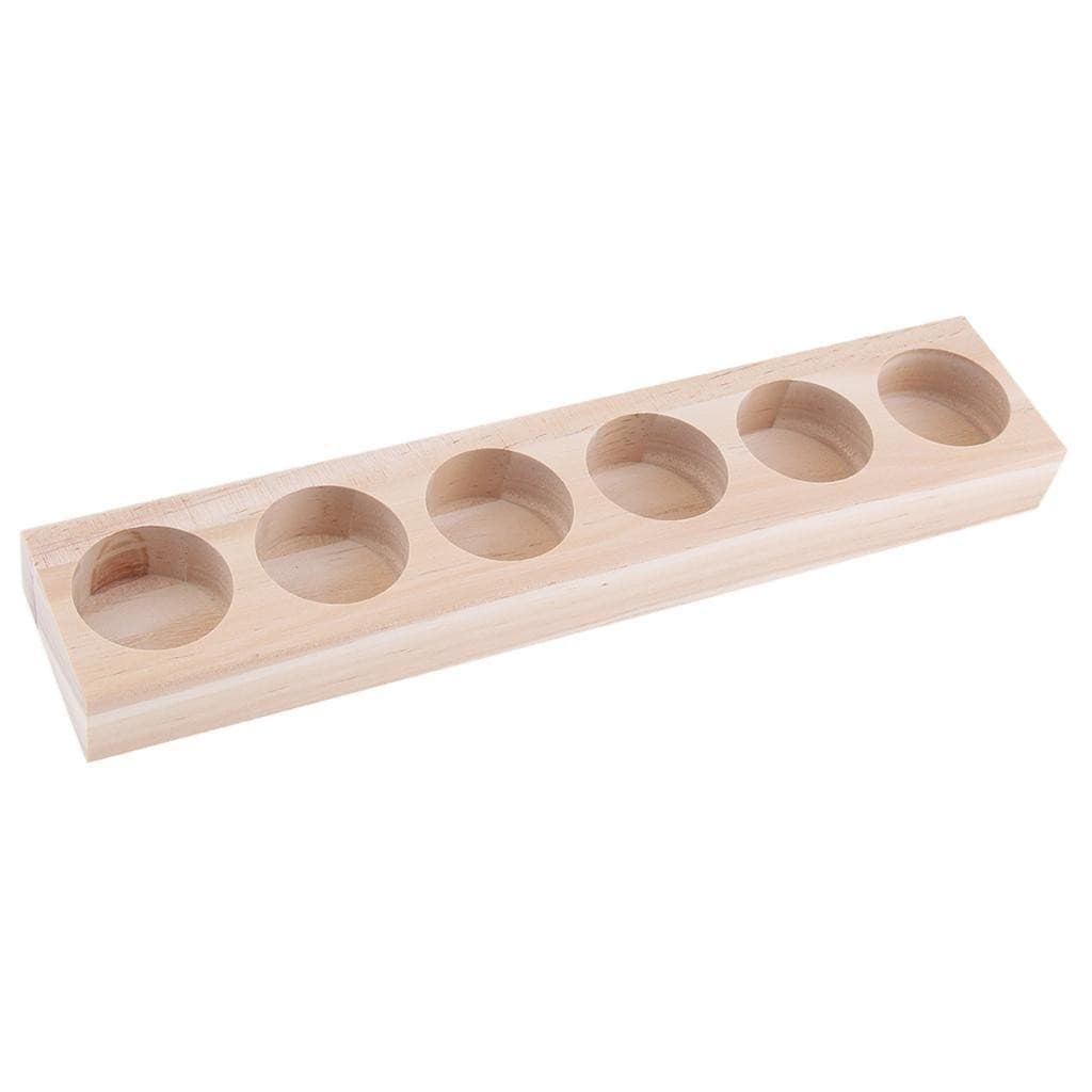 1x Wooden Display Organizer Holder Stand Rack fo 6 Bottles