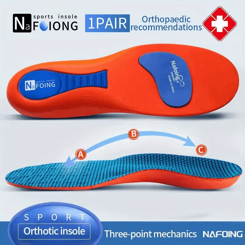Orthopedic Insoles for Feet Sport Shock-Absorbing Insole for Shoes Arch Support
