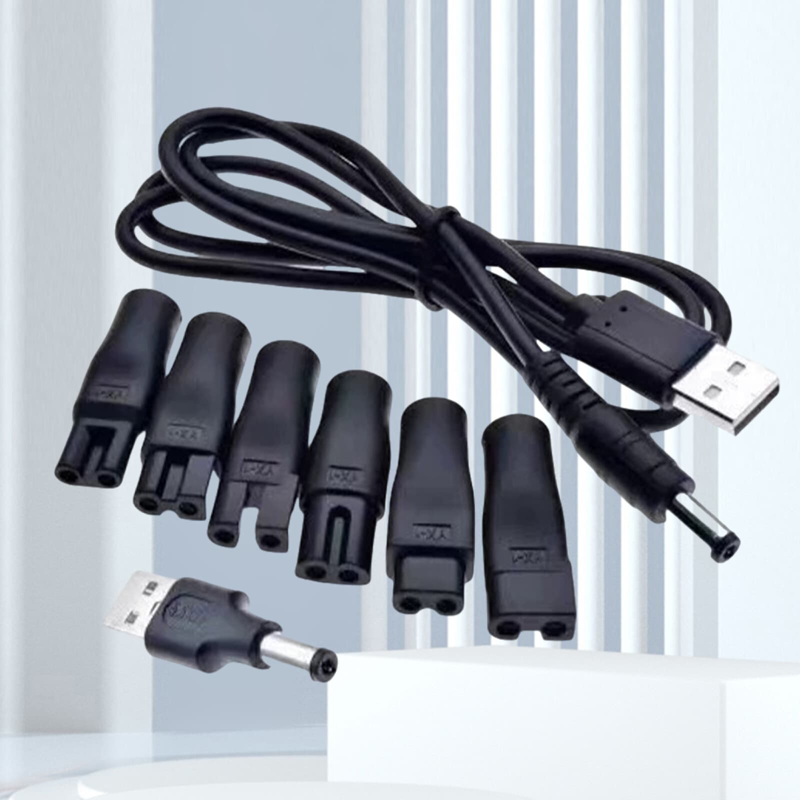 USB Charging Plug Cable Power Cord Electric Hair Clippers Charger USB Adapter UK