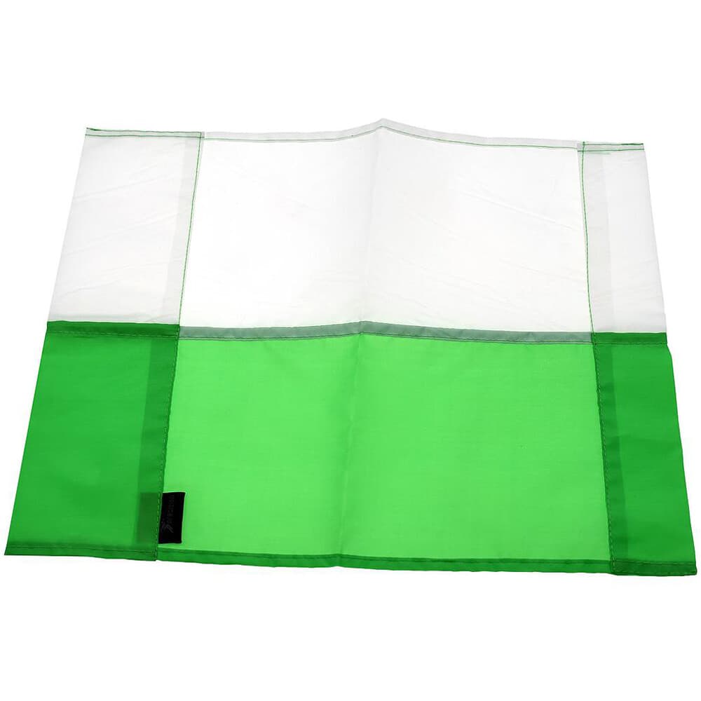Single All Weather Football Corner Flag - EMERALD GREEN and WHITE - Outdoor Poly