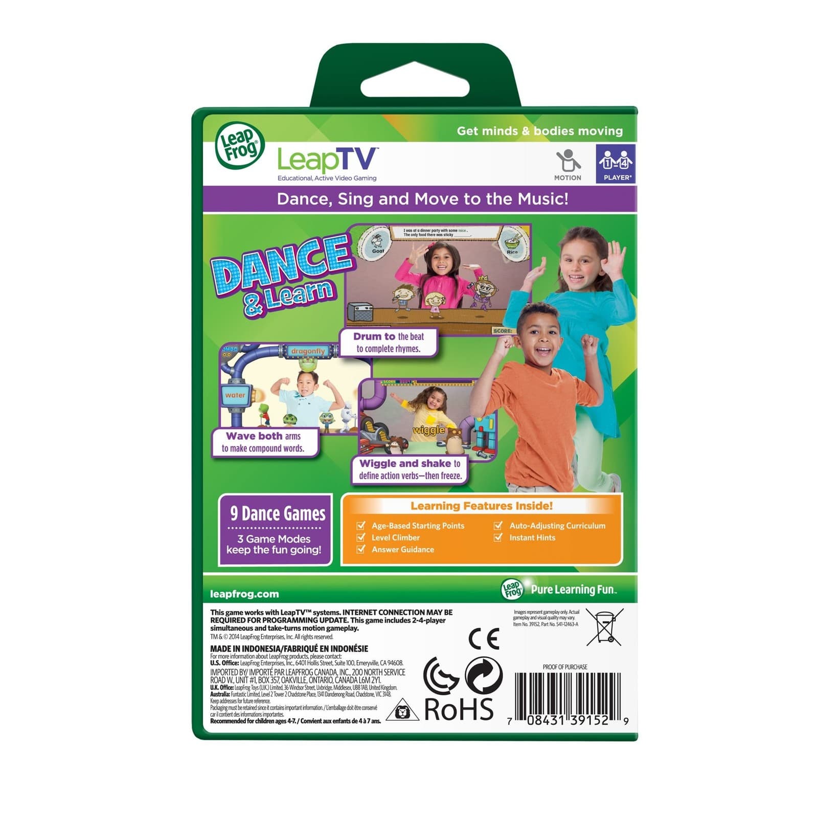 Leapfrog Leaptv English Software Game Dance And Learn (Parallel Import) view 2