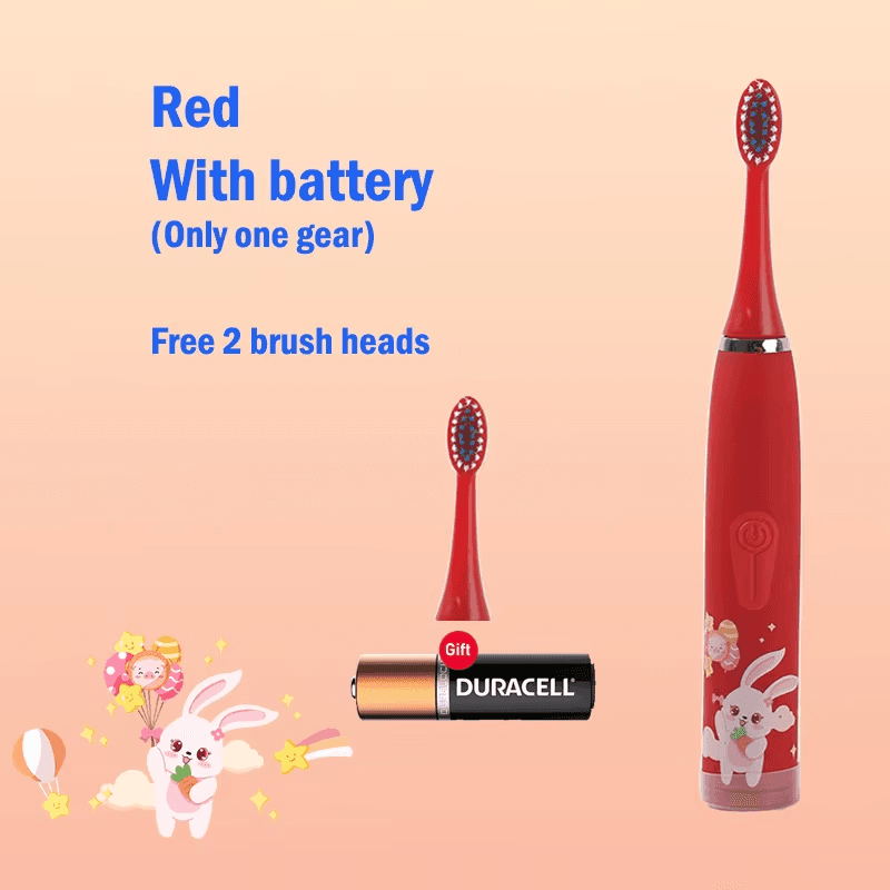 Children Electric Toothbrush Cartoon Kids with Replacement Head Ultrasonic IPX7