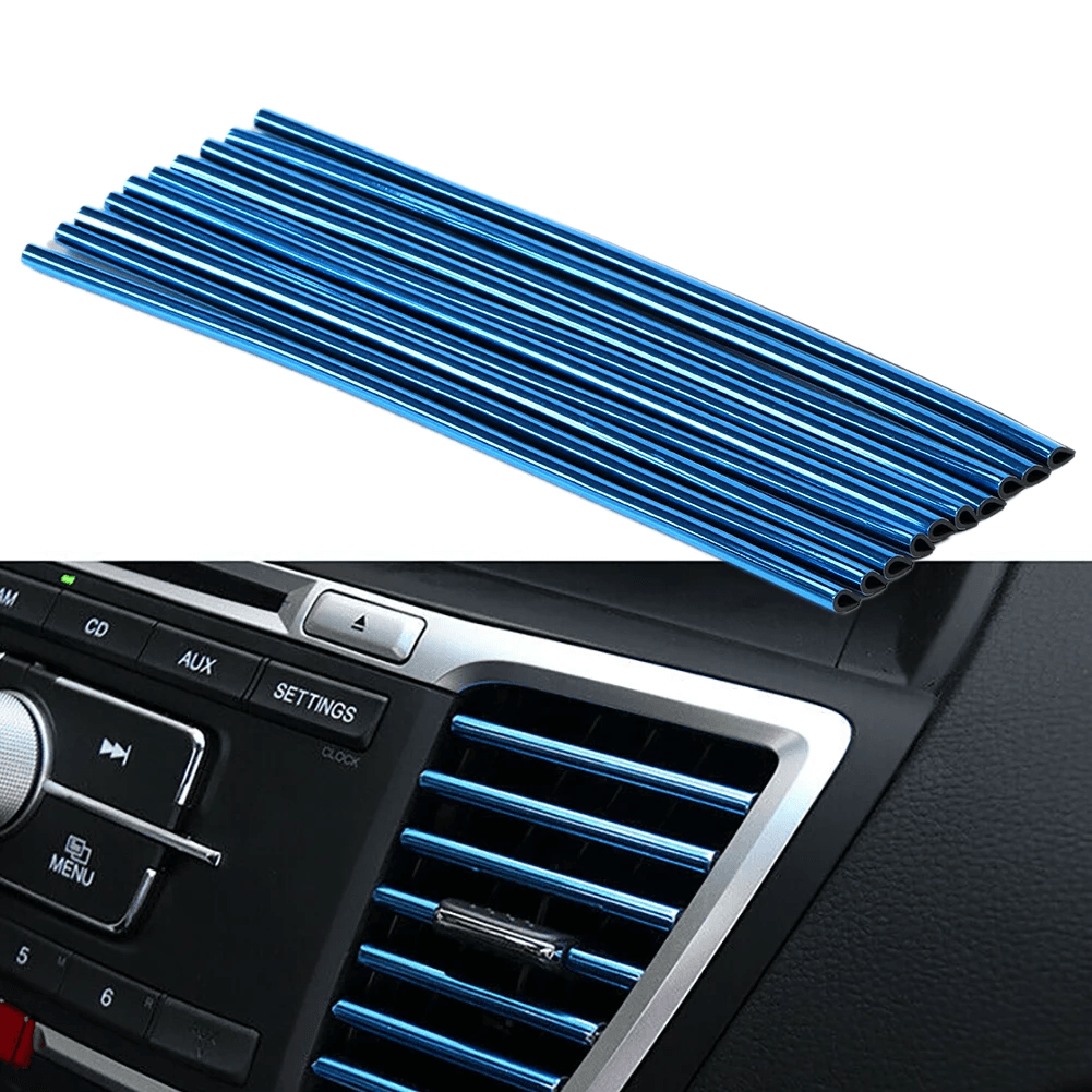 10 Pcs Colorful Car Accessories DIY Car Interior Air Conditioner Outlet Vent Gri