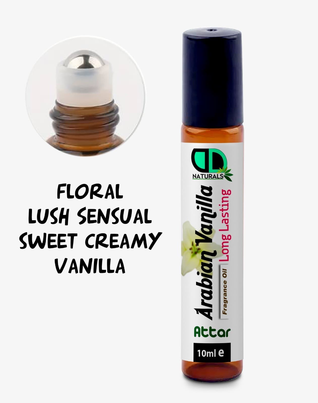 Arabian Vanilla Premium Oil Perfume| Attar - Full Strength 10ml