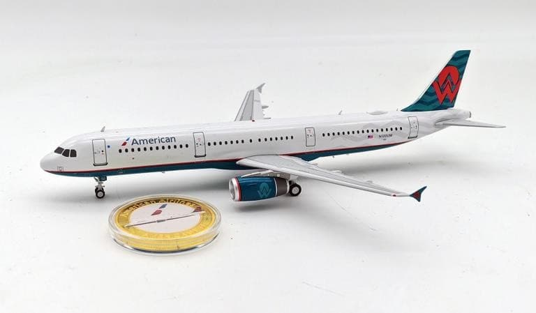 American Airlines Airbus A321-231 N580UW Collectors Coin 1:200 IF321AA580