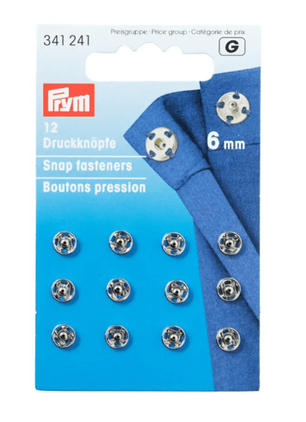 Galedi Pins Sew-On Snap Fasteners – 6mm Silver-Coloured Brass