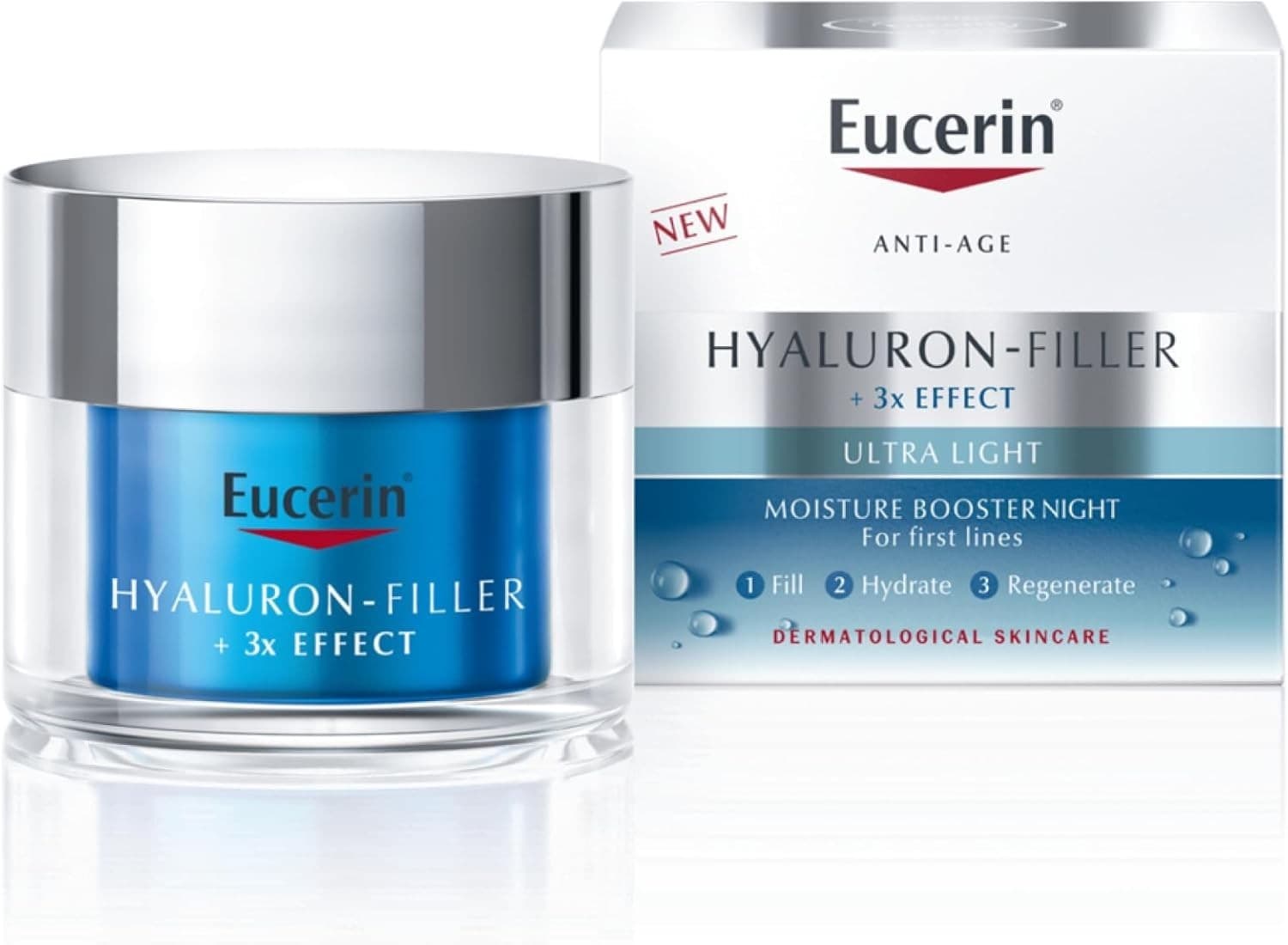 Eucerin Hyaluron-Filler Ultra Light Moisture Boosting Face Cream Night 50ml
