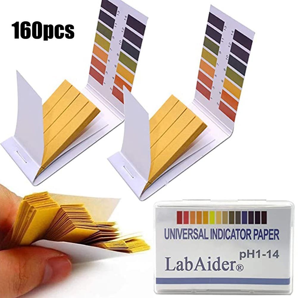 Test Strips PH Indicator Urine 1-14pH Test 160pcs 160strips 2pack Litmus