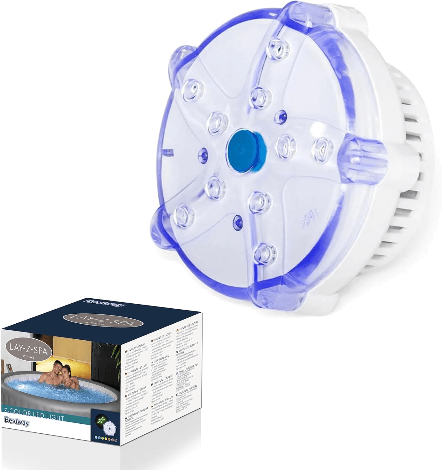 LED Light Accessory for Hot Tubs| 7 Colour Underwater Light (2 Modes) view 2