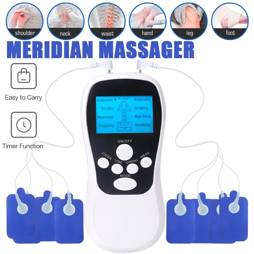 Dual Channel Digital TENS Machine for Pain Relief| 8 Modes Muscle Stimulator UK