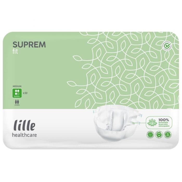 22 x Lille Suprem Fit Super Plus | Medium|Adult Incontinence Slip| 1 Pack of 22 view 2