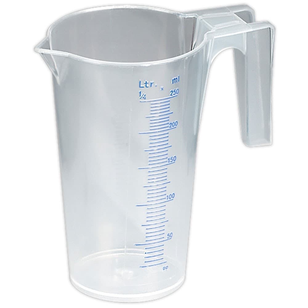 Sealey Measuring Jug Translucent 0.25ltr