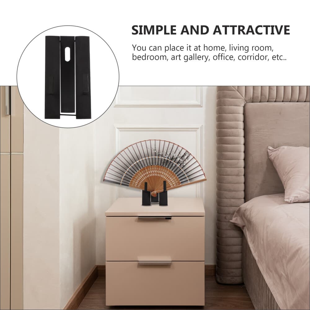 Fan Stand Holder Display Base for Japanese Holders Decorative Fans view 2