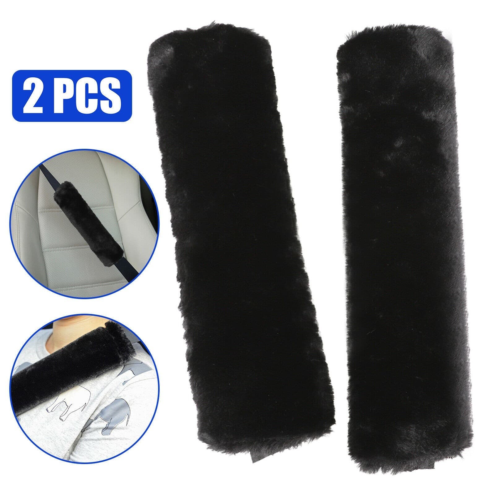 Quality Safety Belt Cover 2 Pcs Cushion Headrest Padding Shoulder Strap