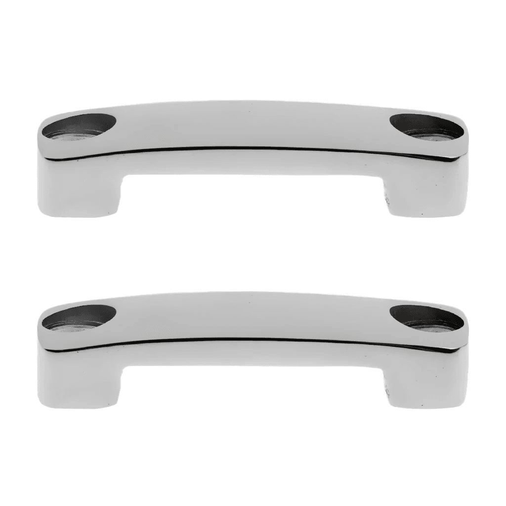 2 Pieces 316 Stainless Steel Marine Boat Yacht Lock Deck Fitting Loop Eye Strap view 2