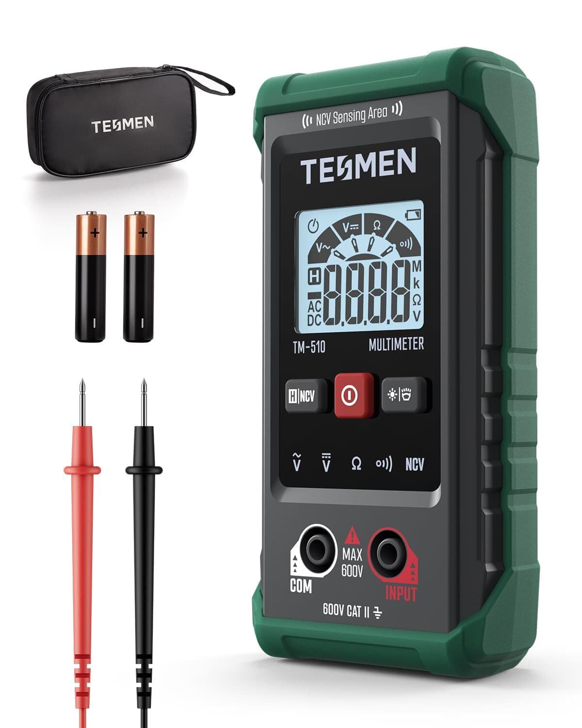 TESMEN TM-510 Digital Multimeter| 4000 Counts| Smart measurement| Auto-Ranging –