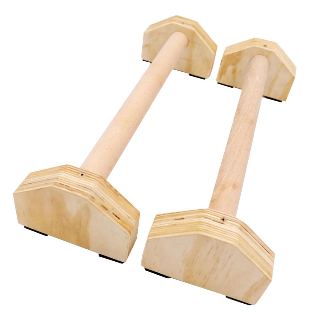 Wooden Parallettes Gymnastics Handstand Bar Power Training