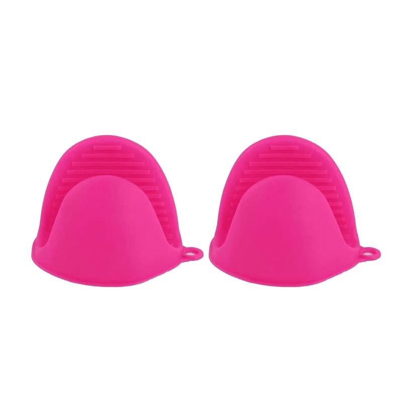 2Pcs Oven Gloves Silicone Heat Resistant Cooking Pinch Mitts Potholder for Kitch