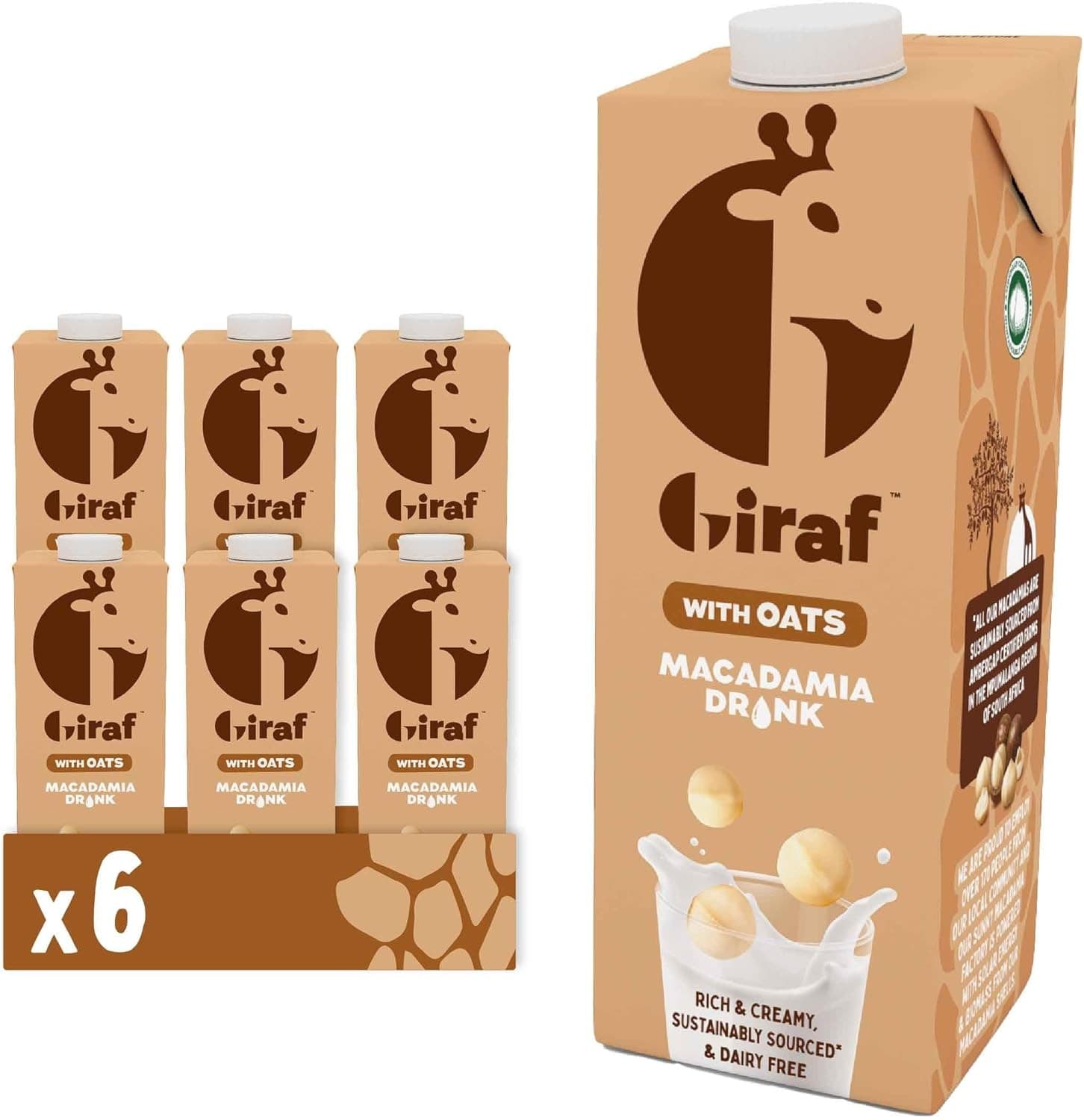 Giraf Macadamia Drink with Oats 1L-3 Pack