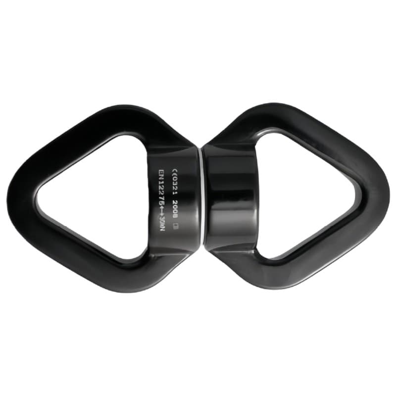 Climbing Swivels Aluminum Alloys Rotational Swivels 30KN 360 Degree Rope Swivels