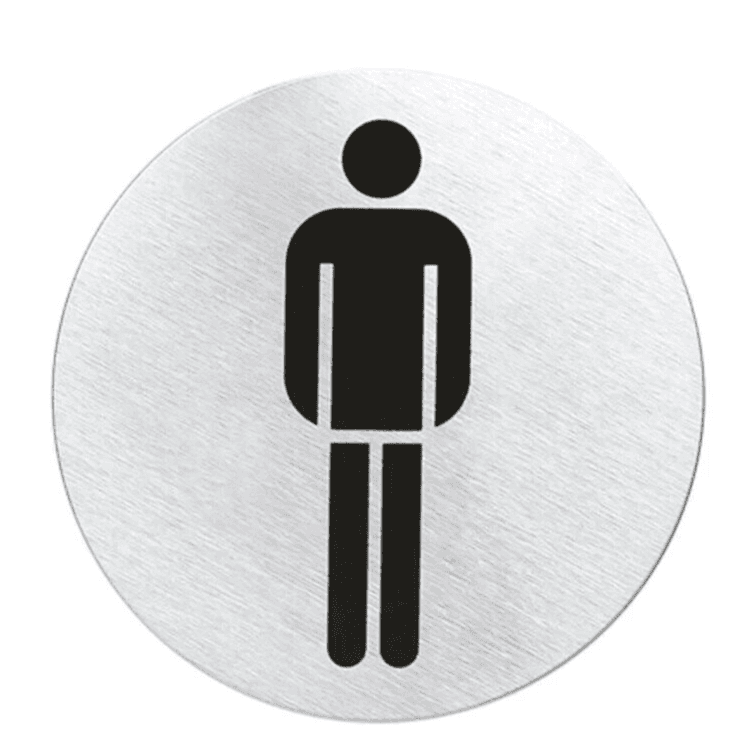 Blomus Signo Symbol Adhesive Steel ø 8 CM Mens